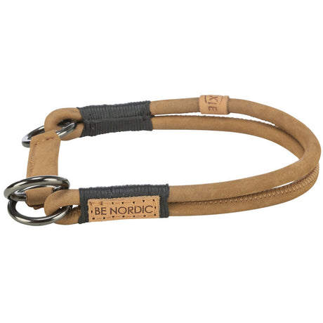 BE NORDIC Zug-Stopp Hundehalsband Leder