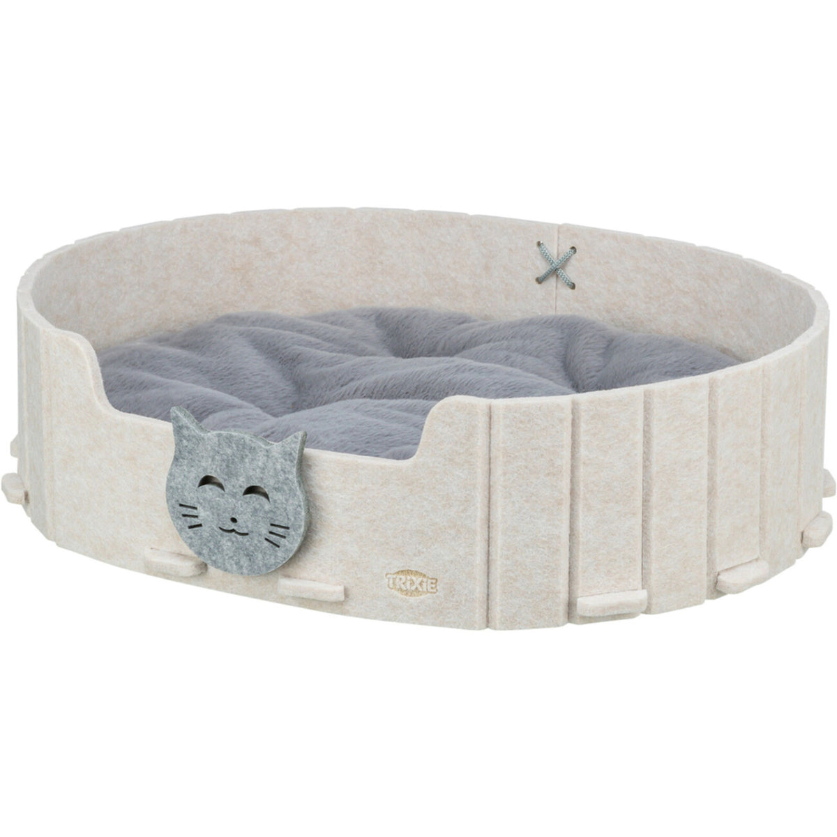 TRIXIE Bett Emelie – Kuscheliges Katzenbett für süße Träume – 50 × 42 cm