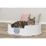 TRIXIE Bett Emelie – Kuscheliges Katzenbett für süße Träume – 50 × 42 cm