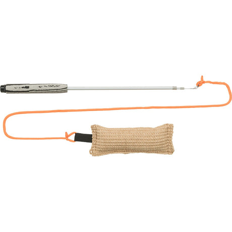 Dog Activity Reizangel für Hunde – Dummy 19 cm, gesamt 2,30 m