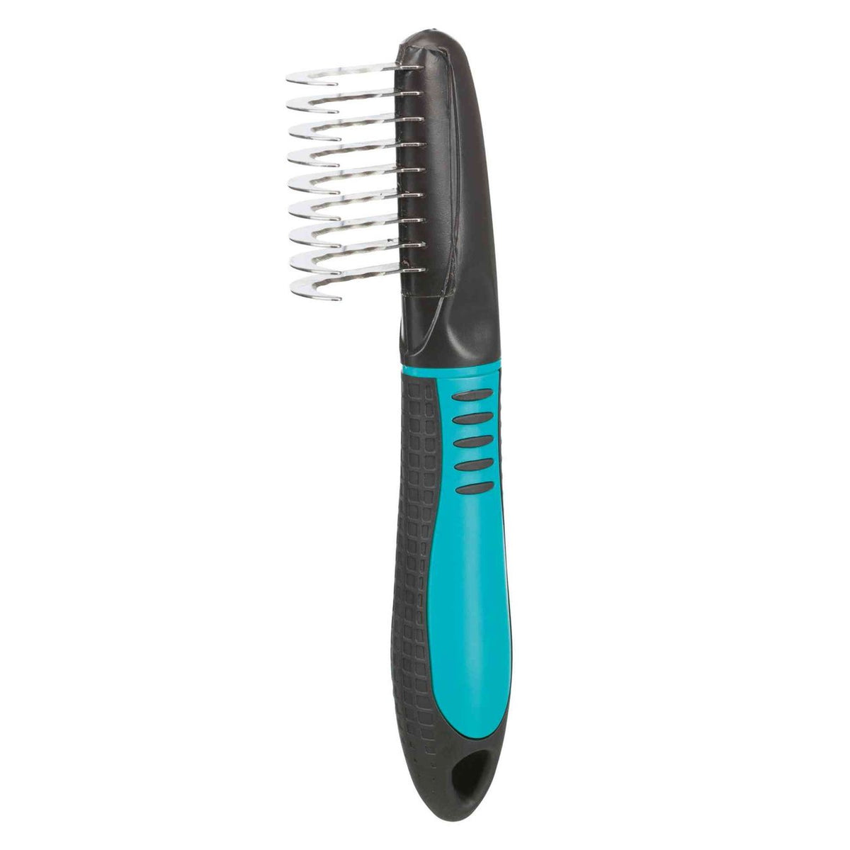 Fell Entfilzer für Hunde, gebogene Zinken – 19 cm, 5,5 cm Zinkenlänge, Langhaar, Lockhaar, Zotthaar