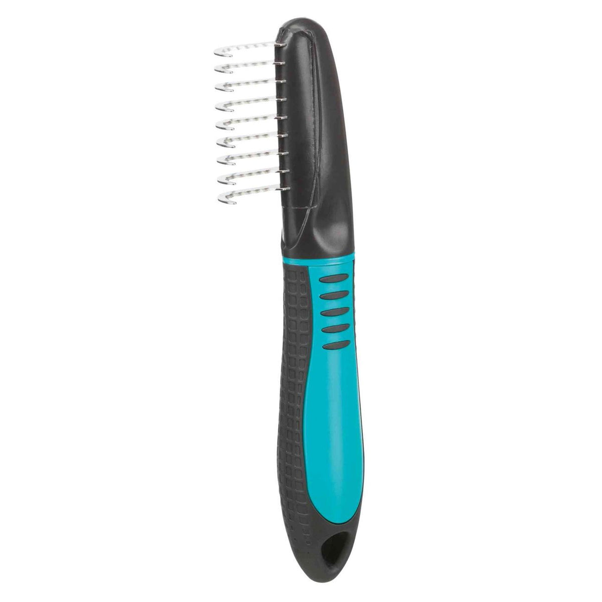 Fell Entfilzer für Hunde, gebogene Zinken – 18 cm, 3,5 cm Zinkenlänge, Langhaar, Lockhaar