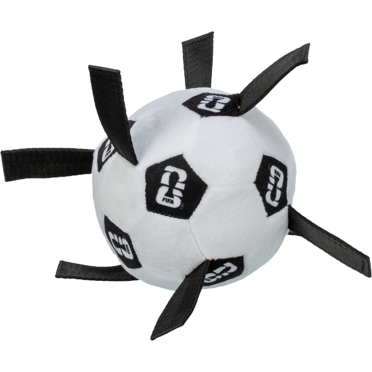 FIFA WM 2026 Hunde-Ball | 12cm schwarz | Offiziell lizenziert – 12 cm