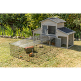 TRIXIE Freilaufgehege mit Abdeckung | Sicherer Auslauf für Kaninchen & Meerschweinchen – 152 × 38 × 72 cm, schwarz
