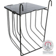 Heuraufe zum Einhängen aus Metall – 13 × 18 × 12 cm, schwarz