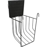 Heuraufe zum Einhängen aus Metall – 13 × 18 × 12 cm, schwarz