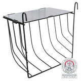 Heuraufe zum Einhängen aus Metall – 20 × 18 × 12 cm, schwarz