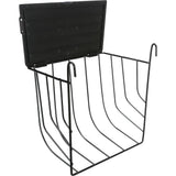 Heuraufe zum Einhängen aus Metall – 20 × 18 × 12 cm, schwarz