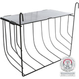 Heuraufe zum Einhängen aus Metall – 25 × 18 × 12 cm, schwarz