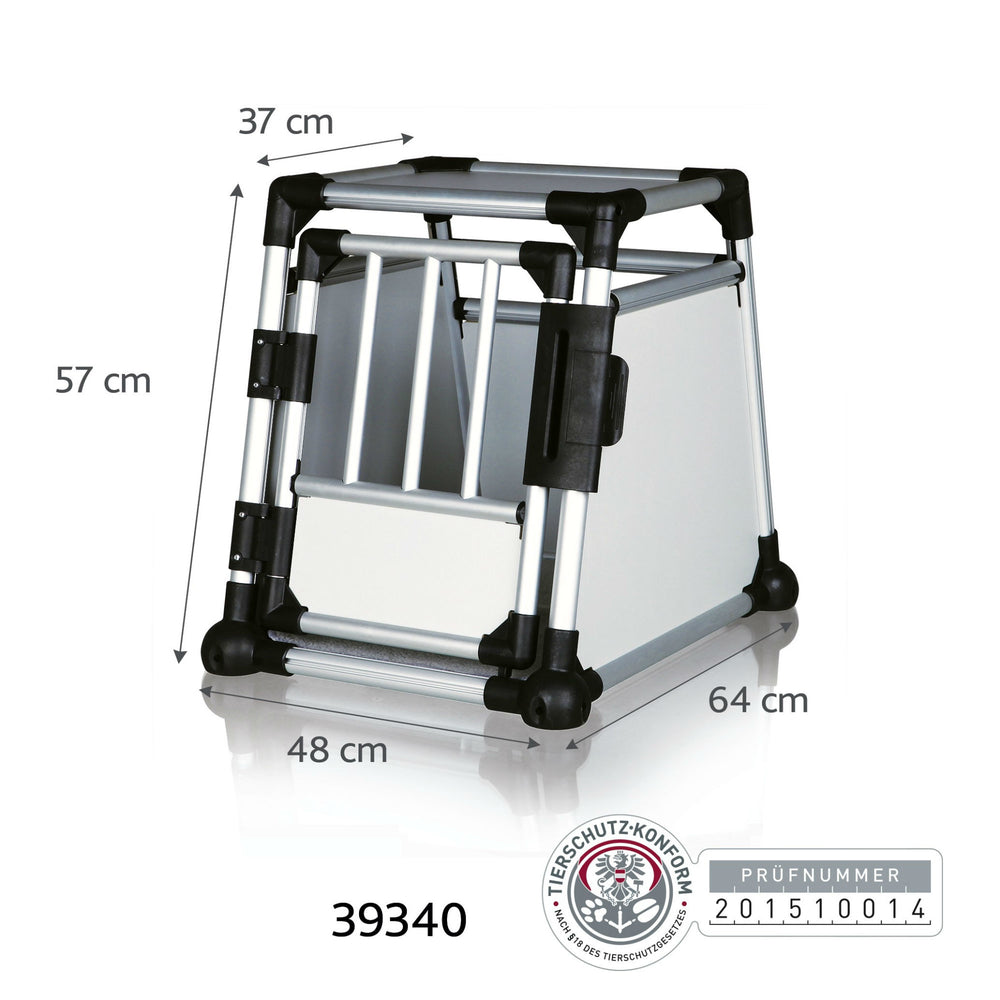 Hunde Transportbox Aluminium, Autobox Alu