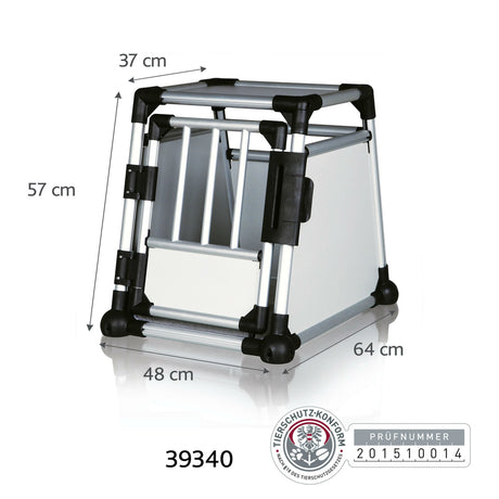 Hunde Transportbox Aluminium, Autobox Alu