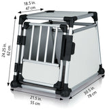 Hunde Transportbox Aluminium, Autobox Alu