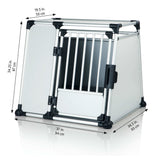 Hunde Transportbox Aluminium, Autobox Alu