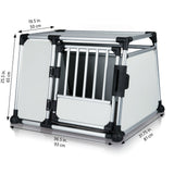 Hunde Transportbox Aluminium, Autobox Alu