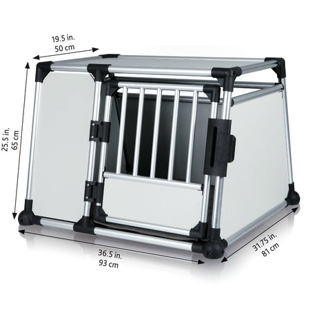Hunde Transportbox Aluminium, Autobox Alu