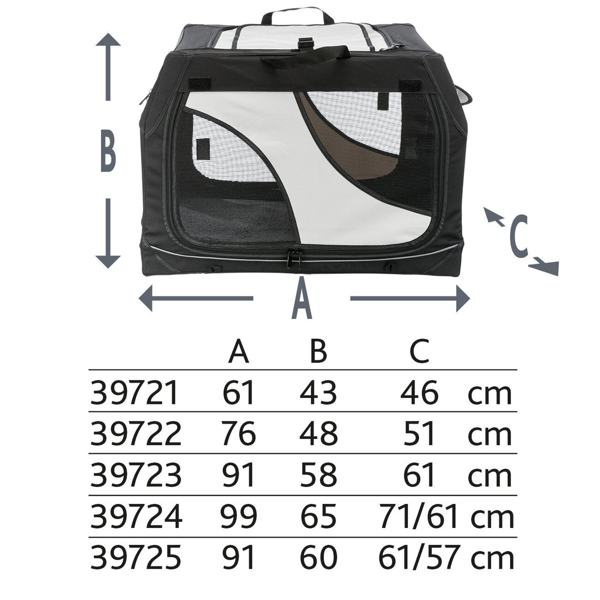 Hundetransportbox Vario mit Metallrahmen, Hundebox
