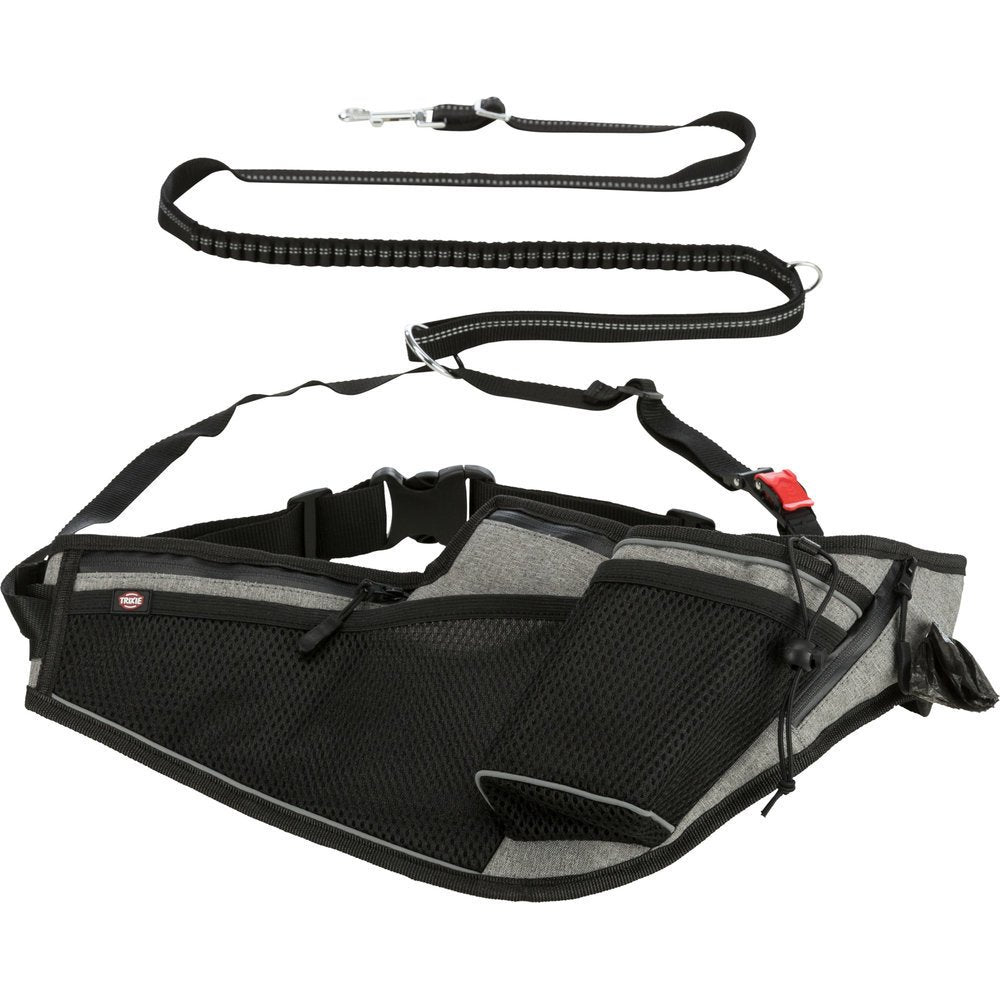 Joggingleine Hund mit Schnelllösefunktion – Gurt 70-130 cm, Leine 115-150 cm