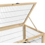 Kleintier Indoor Gehege aus Holz – 150 × 50 × 60 cm