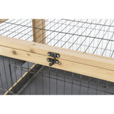 Kleintier Indoor Gehege aus Holz – 150 × 50 × 60 cm