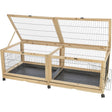 Kleintier Indoor Gehege aus Holz – 150 × 50 × 60 cm