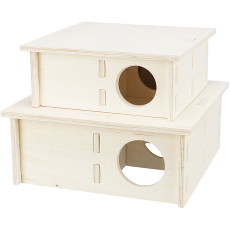 Kleintierhaus 4 Kammern aus Holz