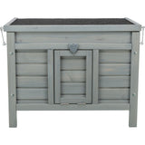 TRIXIE Kleintierhaus für Kaninchen & Meerschweinchen | Outdoor-Paradies – 60 × 47 × 50 cm, grau