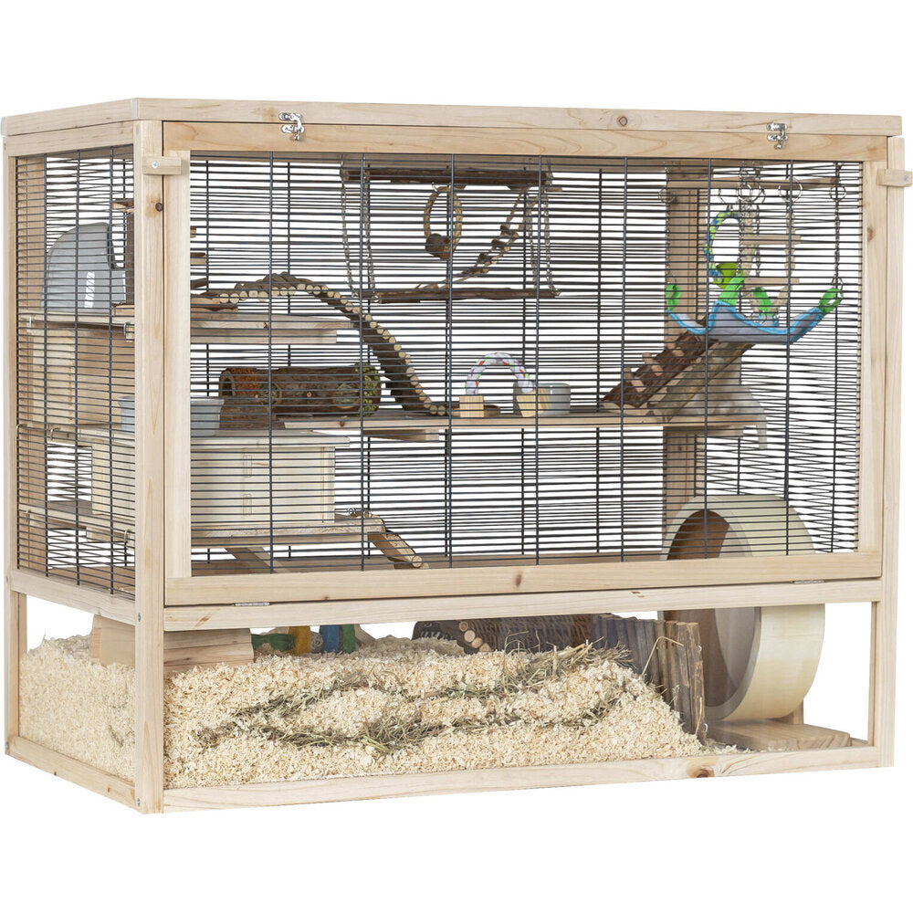 Kleintierkäfig Nagerheim aus Holz