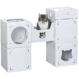 KittyPits Kartonburg für Katzen Casa Cara aus Pappe