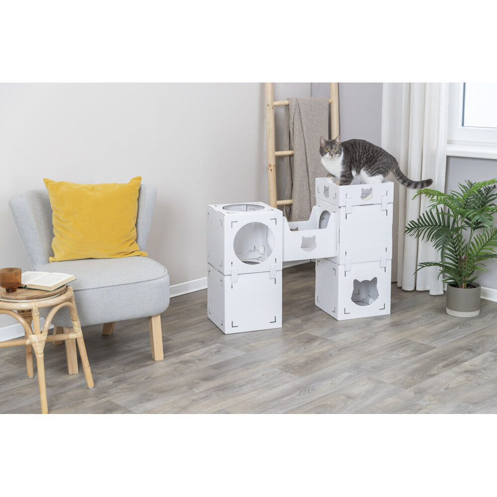 KittyPits Kartonburg für Katzen Casa Cara aus Pappe