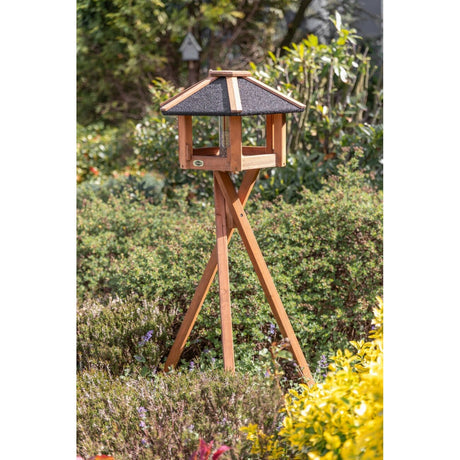 natura Vogel-Futterhaus Rund mit Ständer & Silo