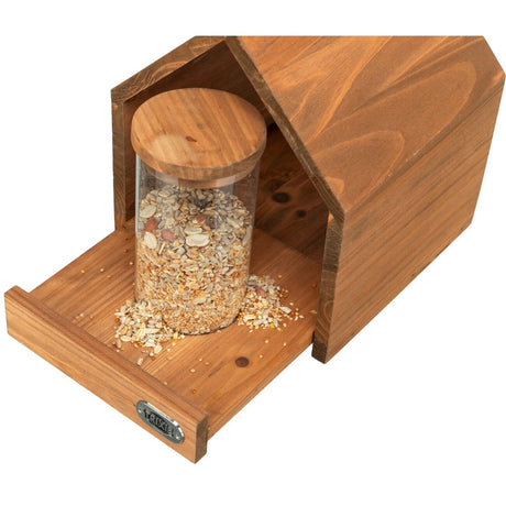 natura Vogelfutterhaus zum Aufhängen & Silo