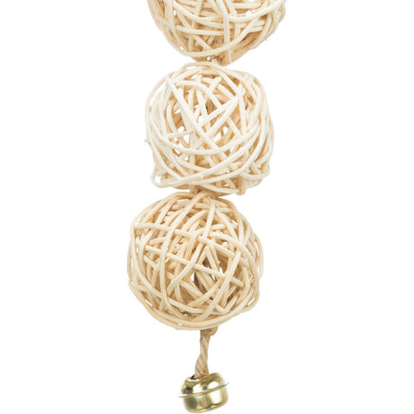 Rattanbälle mit Glöckchen