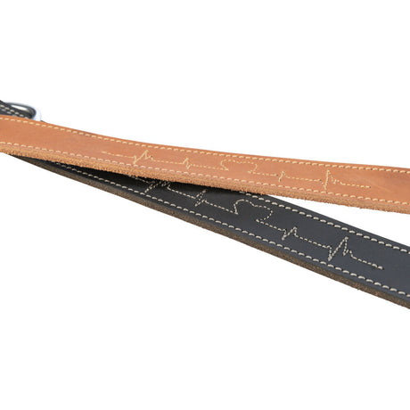 Rustic Fettleder Hundehalsband für kehlkopfschonendes Anleinen