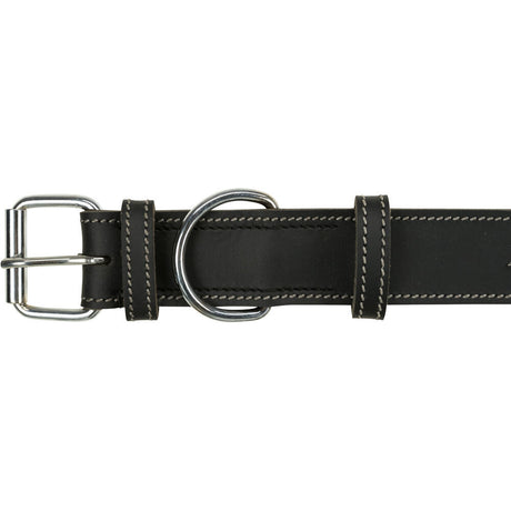 Rustic Fettleder Hundehalsband für kehlkopfschonendes Anleinen