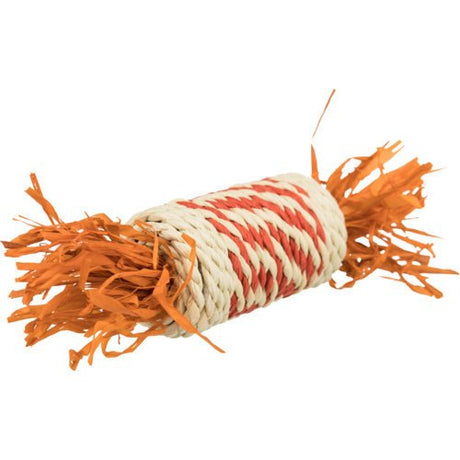 Stroh-Rolle für Kaninchen und Meerschweinchen – 18 cm