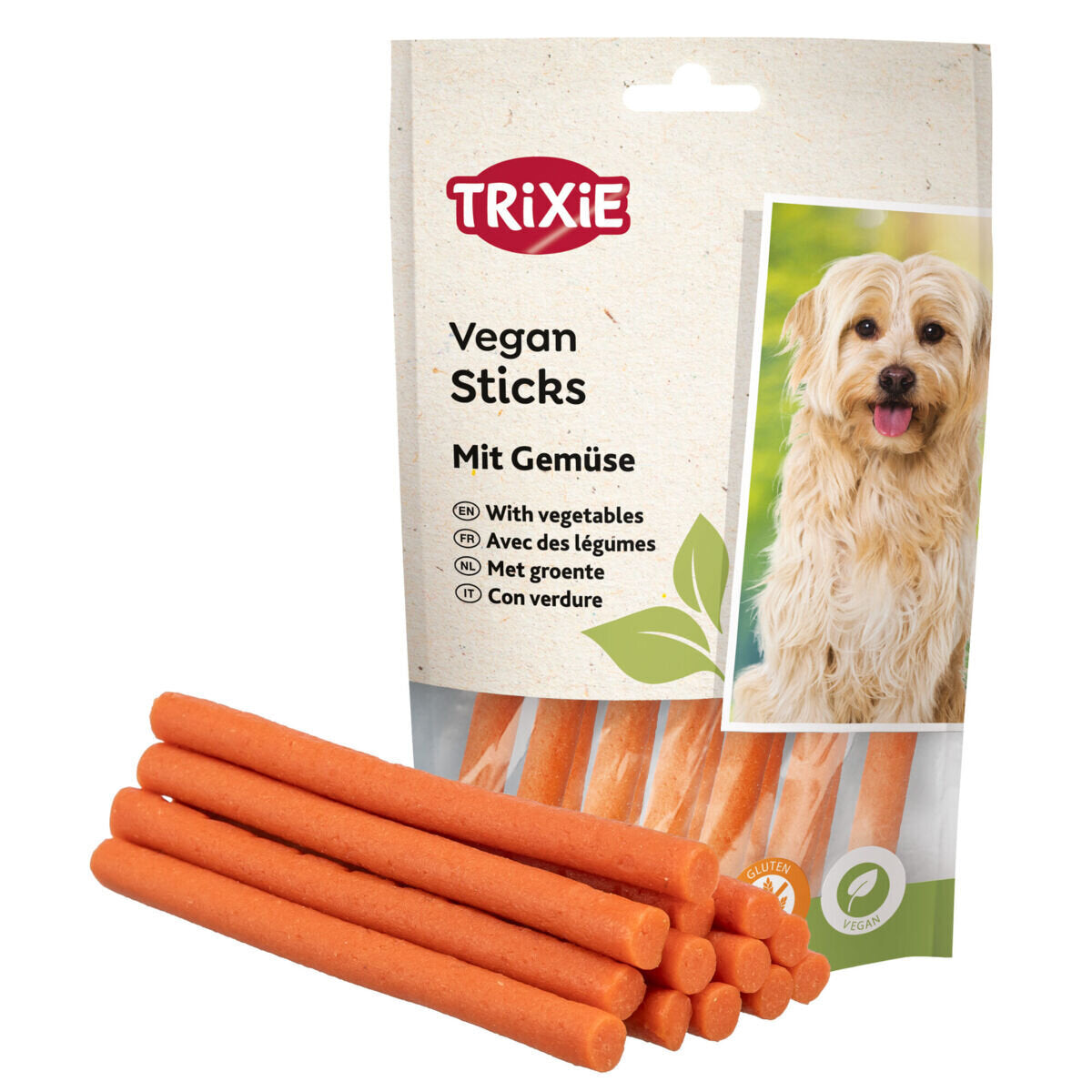 Vegane Hunde Sticks mit Gemüse