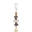 Vogelspielzeug Knabberhölzer mit Lavastein – 16 cm