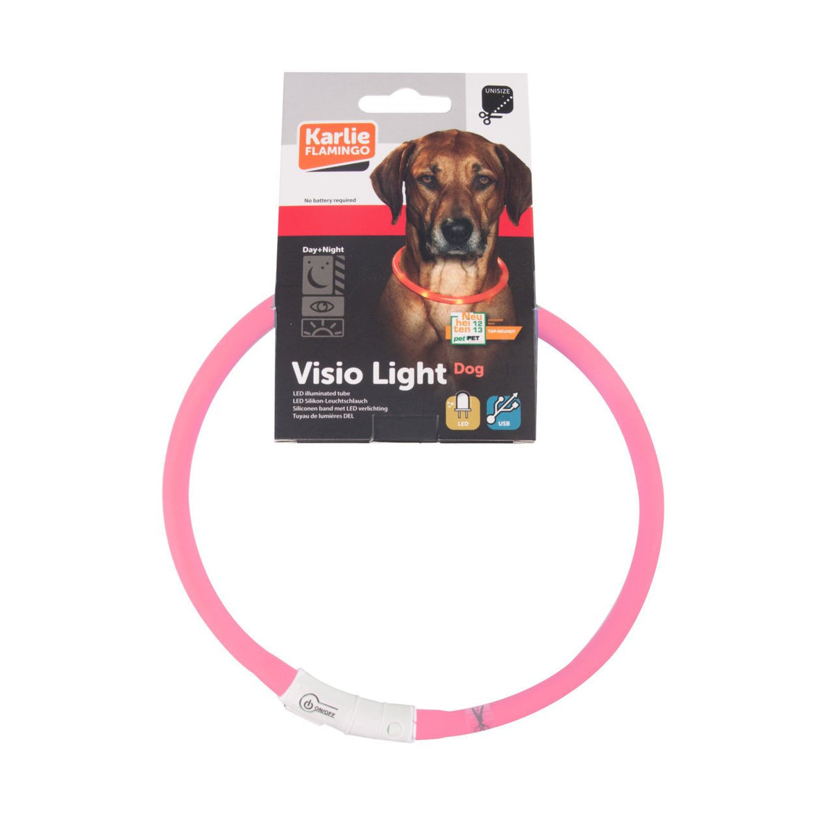 Visio Light Leuchthalsband für Hunde