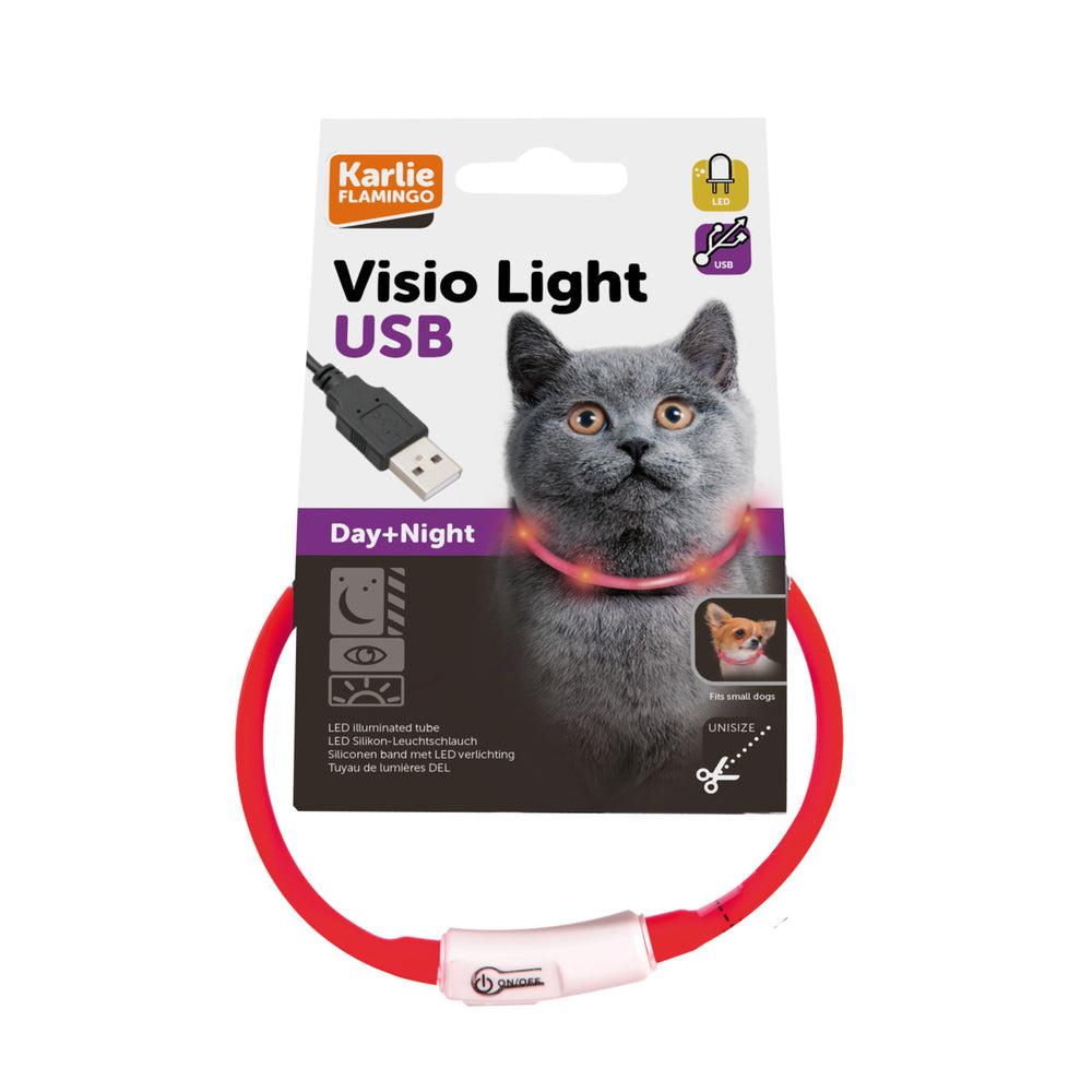 Visio Light Leuchthalsband für Katzen und kleine Hunde