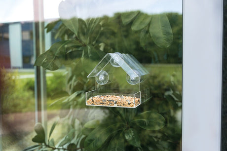 Vogelfutterhaus für Fensterscheibe