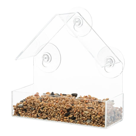 Vogelfutterhaus für Fensterscheibe