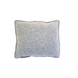 Kuschelkissen mit Fleece – Fleecekissen: 20x25 cm, hellgrau