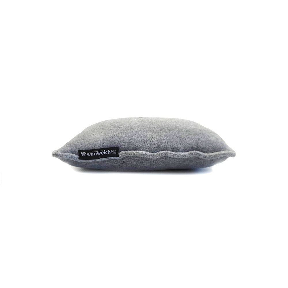 Kuschelkissen mit Fleece – Fleecekissen: 20x25 cm, hellgrau