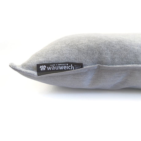 Kuschelkissen mit Fleece – Wendekissen: 30x40 cm, hellgrau/grau melange
