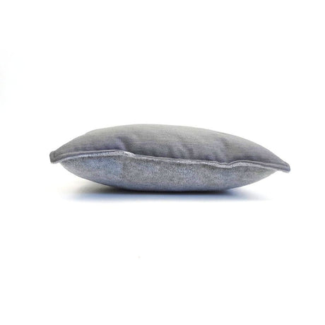 Kuschelkissen mit Fleece – Wendekissen: 20x25 cm, hellgrau/grau melange