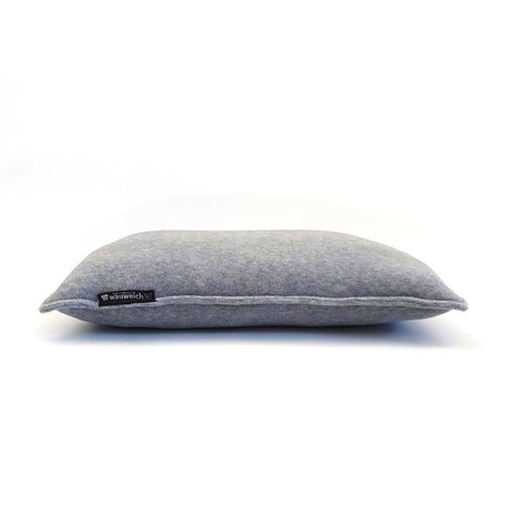 Kuschelkissen mit Fleece – Fleecekissen: 30x40 cm, hellgrau
