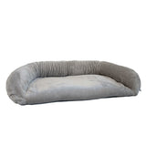 Sofadecke für Hunde aus Plüsch – M: 130 x 95 cm, hellgrau, Plüsch