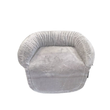 Sofadecke für Hunde aus Plüsch – S: 80 x 66 cm, hellgrau