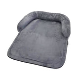 Sofadecke für Hunde aus Plüsch – M: 130 x 95 cm, grau, Softplüsch