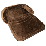 Sofadecke für Hunde aus Plüsch – M: 130 x 95 cm, braun (Plüsch)